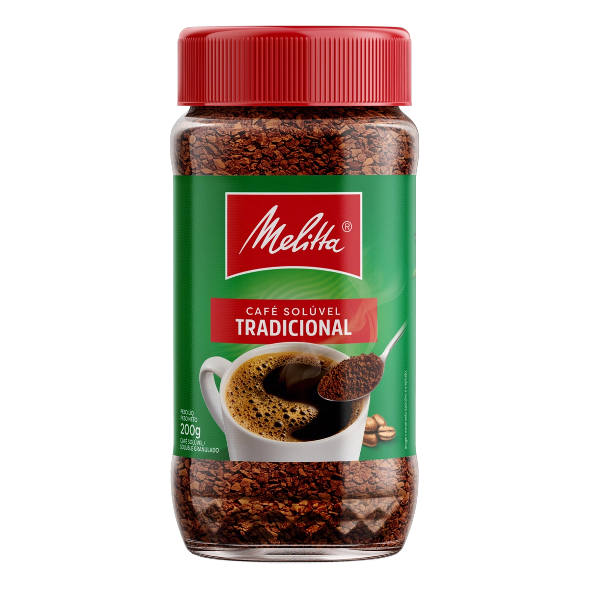 Café Solúvel Granulado Tradicional Melitta Vidro 200g