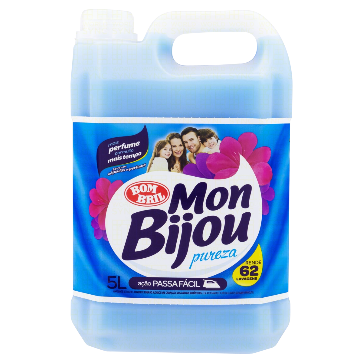 Amaciante De Roupa Diluído Pureza Mon Bijou Galão 5l