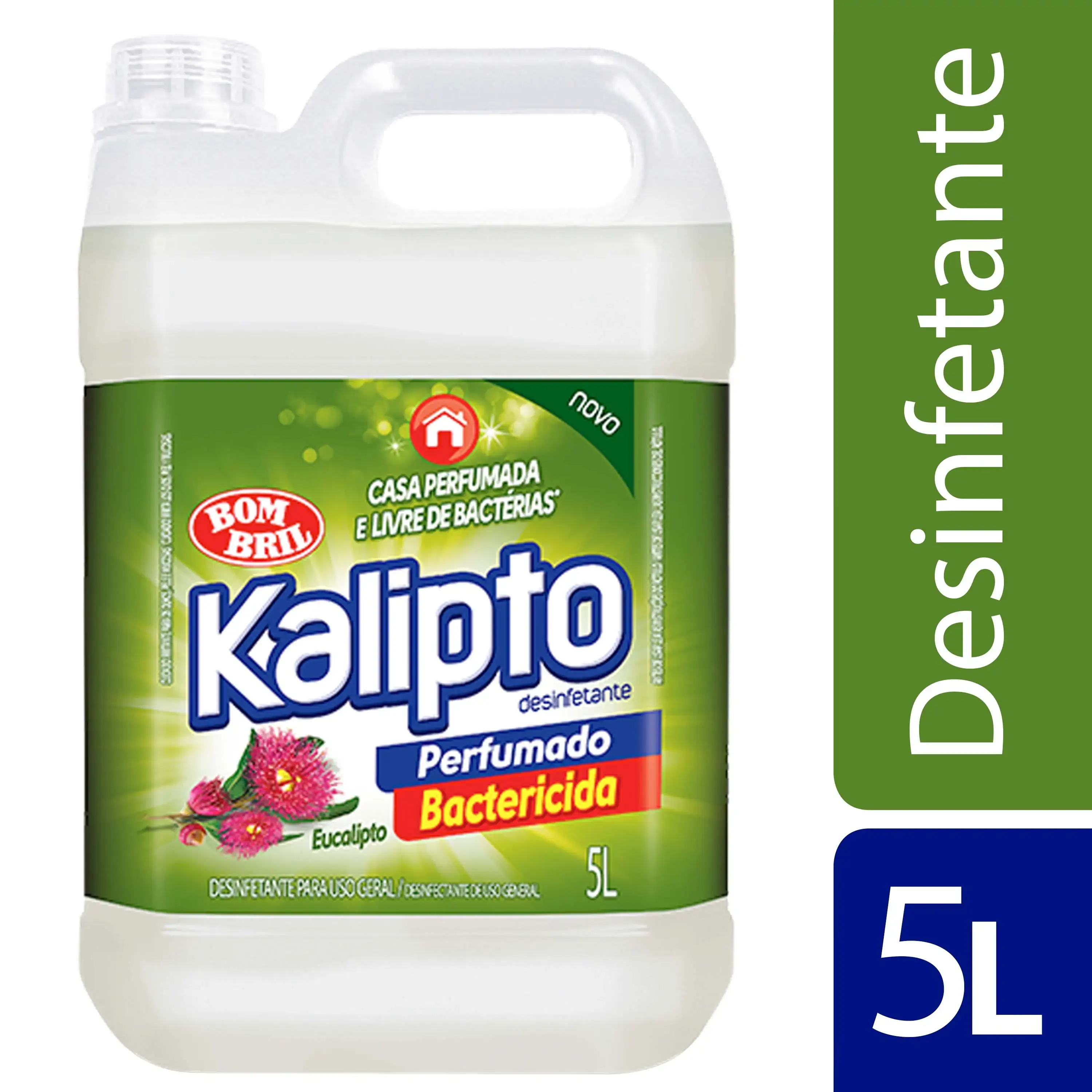 Desinfetante Perfumado Bactericida Eucalipto Kalipto Galão 5l
