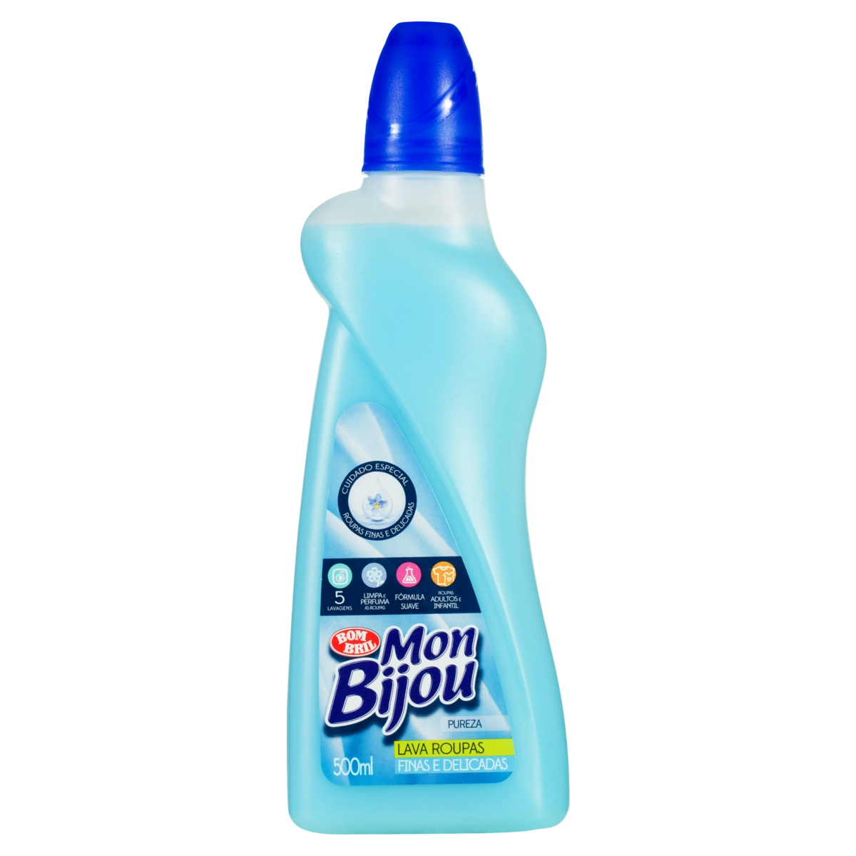 Lava Roupas Líquido Pureza Mon Bijou Frasco 500ml