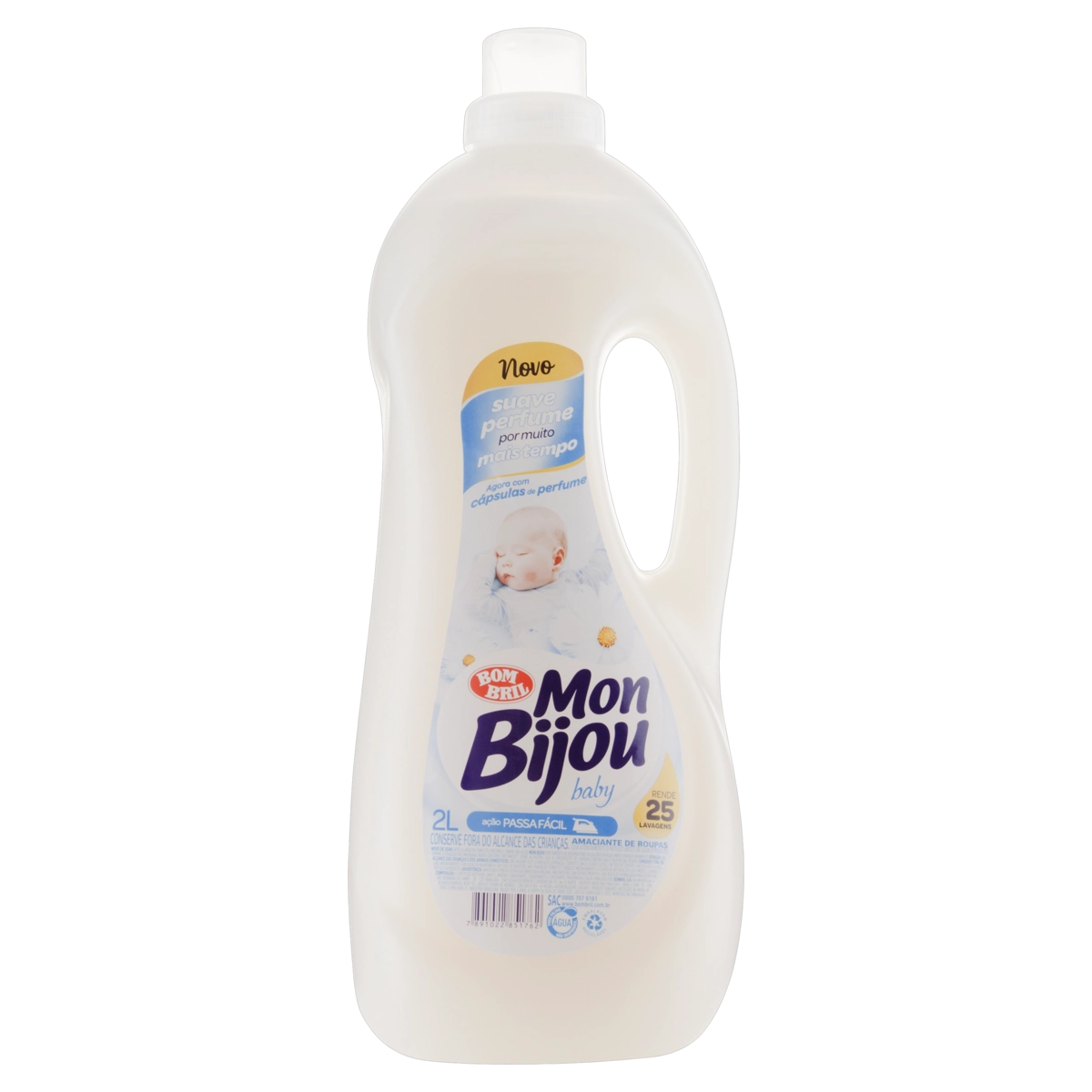 Amaciante De Roupa Diluído Baby Mon Bijou Frasco 2l