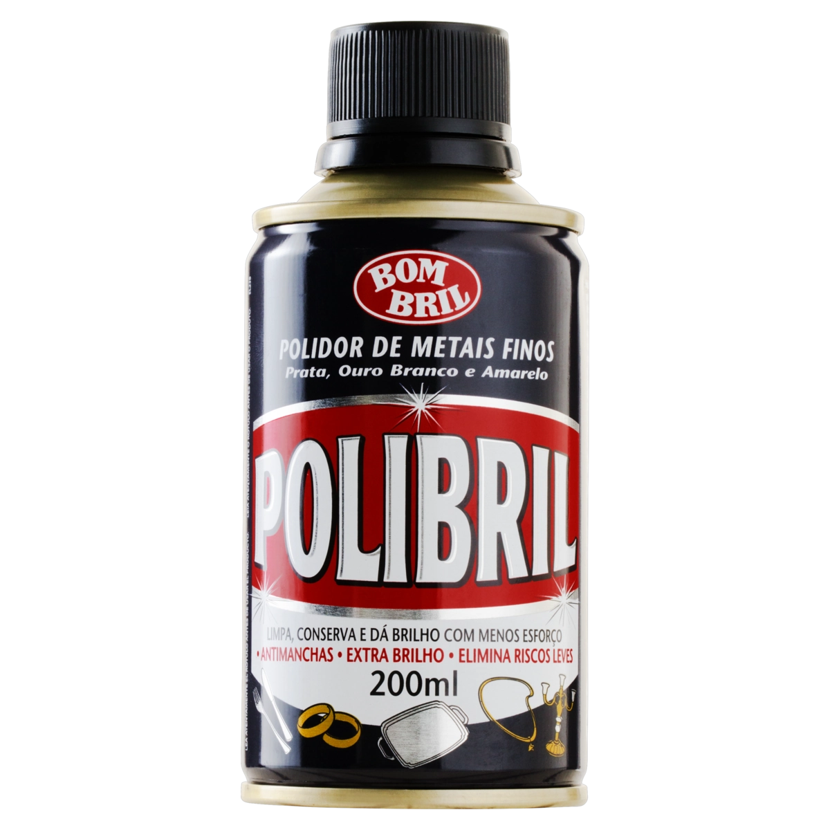Polidor De Metais Finos Polibril Lata 200ml