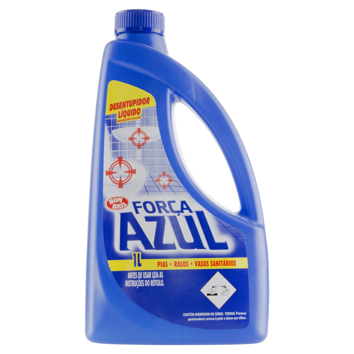 Desincrustante Alcalino Líquido Força Azul Frasco 1l