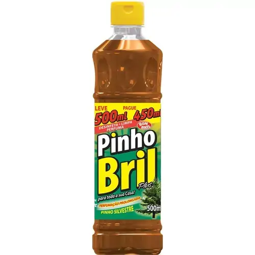 Desinfetante Pinho Silvestre Pinho Bril Plus Squeeze Leve 500ml Pague 450ml