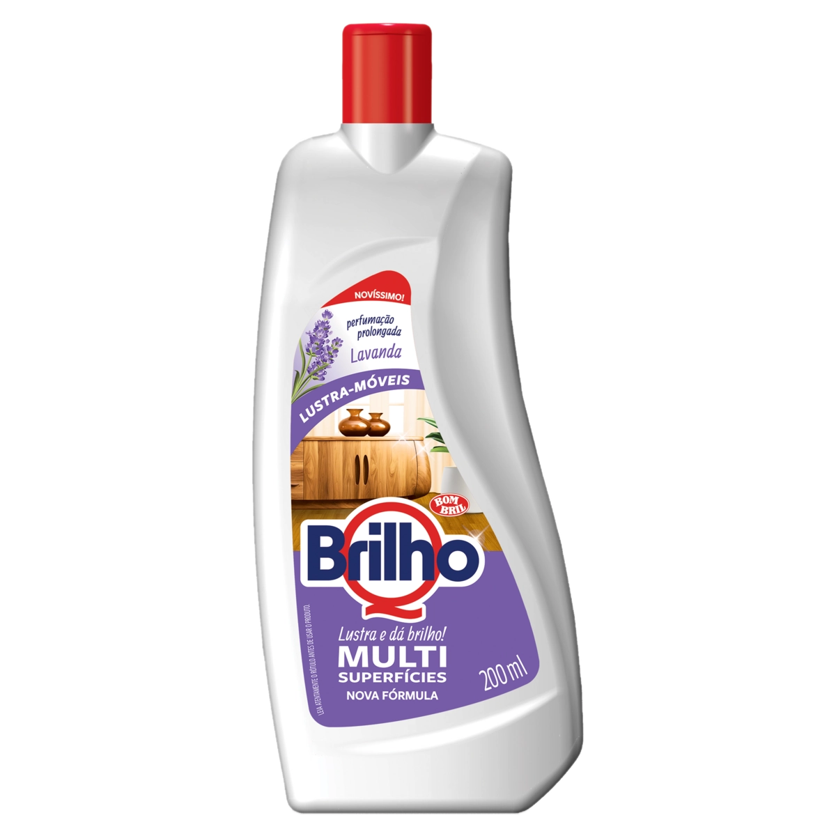 Lustra Móveis Multissuperfícies Lavanda Qbrilho Squeeze 200ml