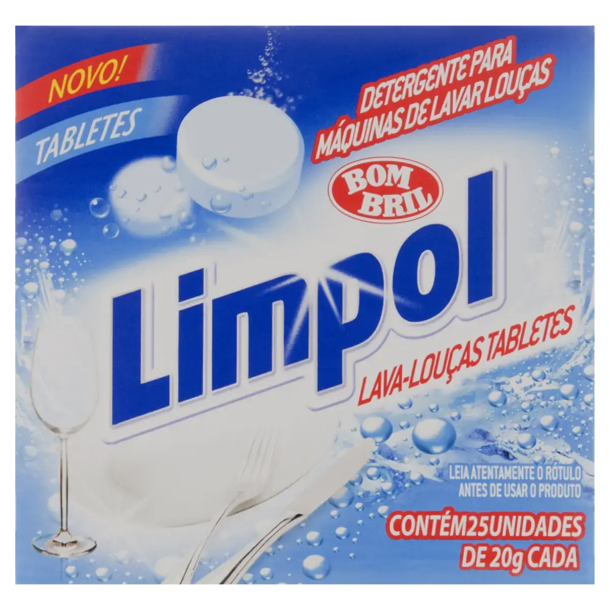 Detergente Tablete Para Máquina De Lavar Louças Limpol Caixa 20g Cada 25 Unidades