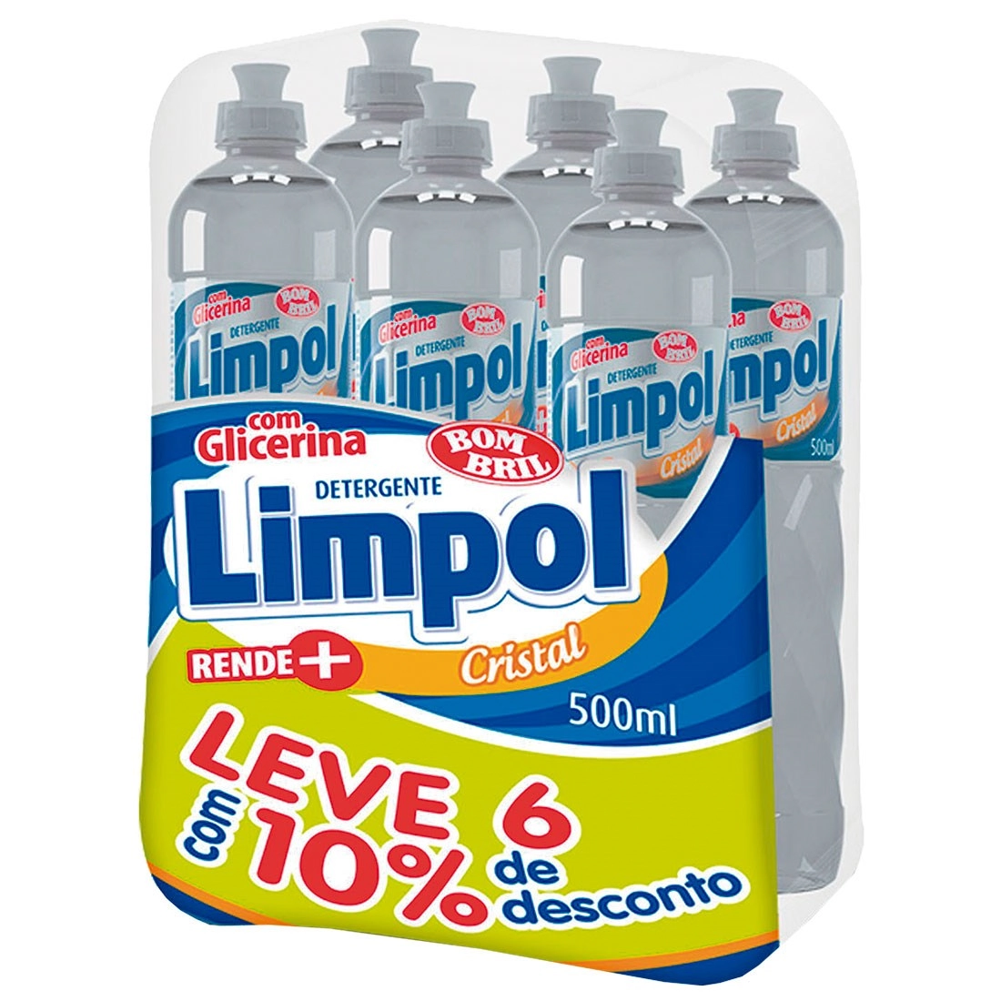 Kit Det Limpol Cristal C/6 500ml Desc Esp 10