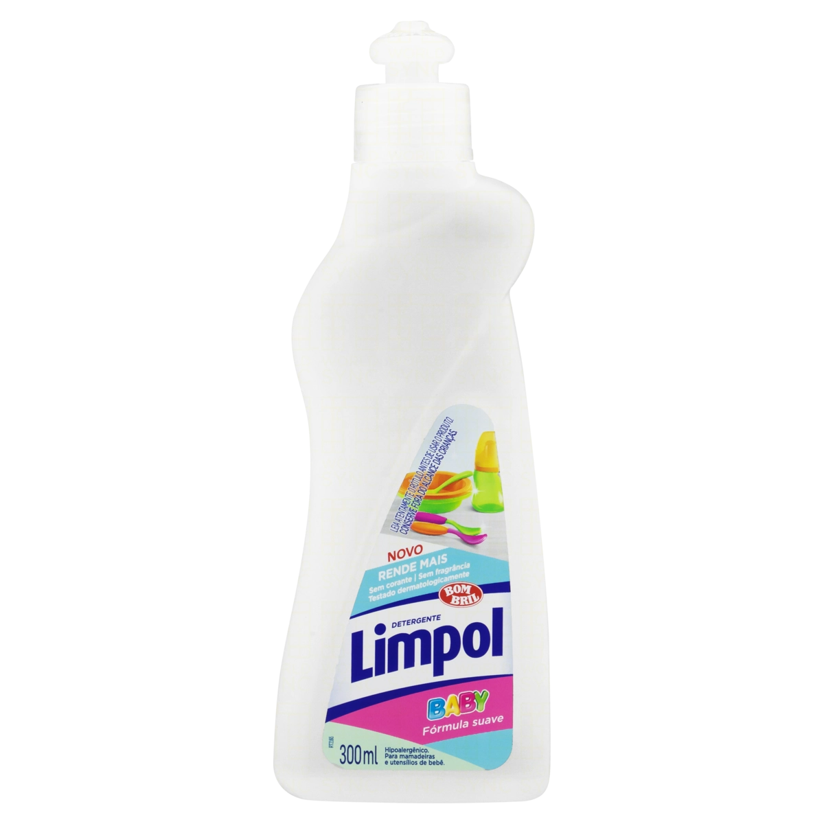 Detergente Líquido Sem Fragrância Limpol Baby Squeeze 300ml