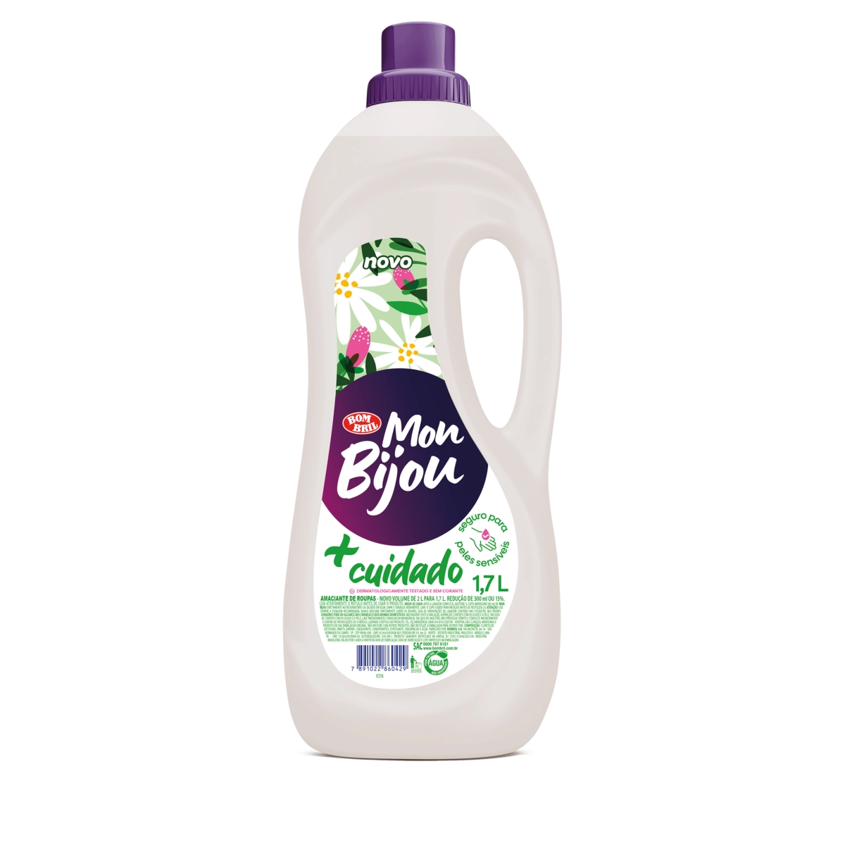 Amaciante De Roupa Cuidado Mon Bijou Frasco 1,7l