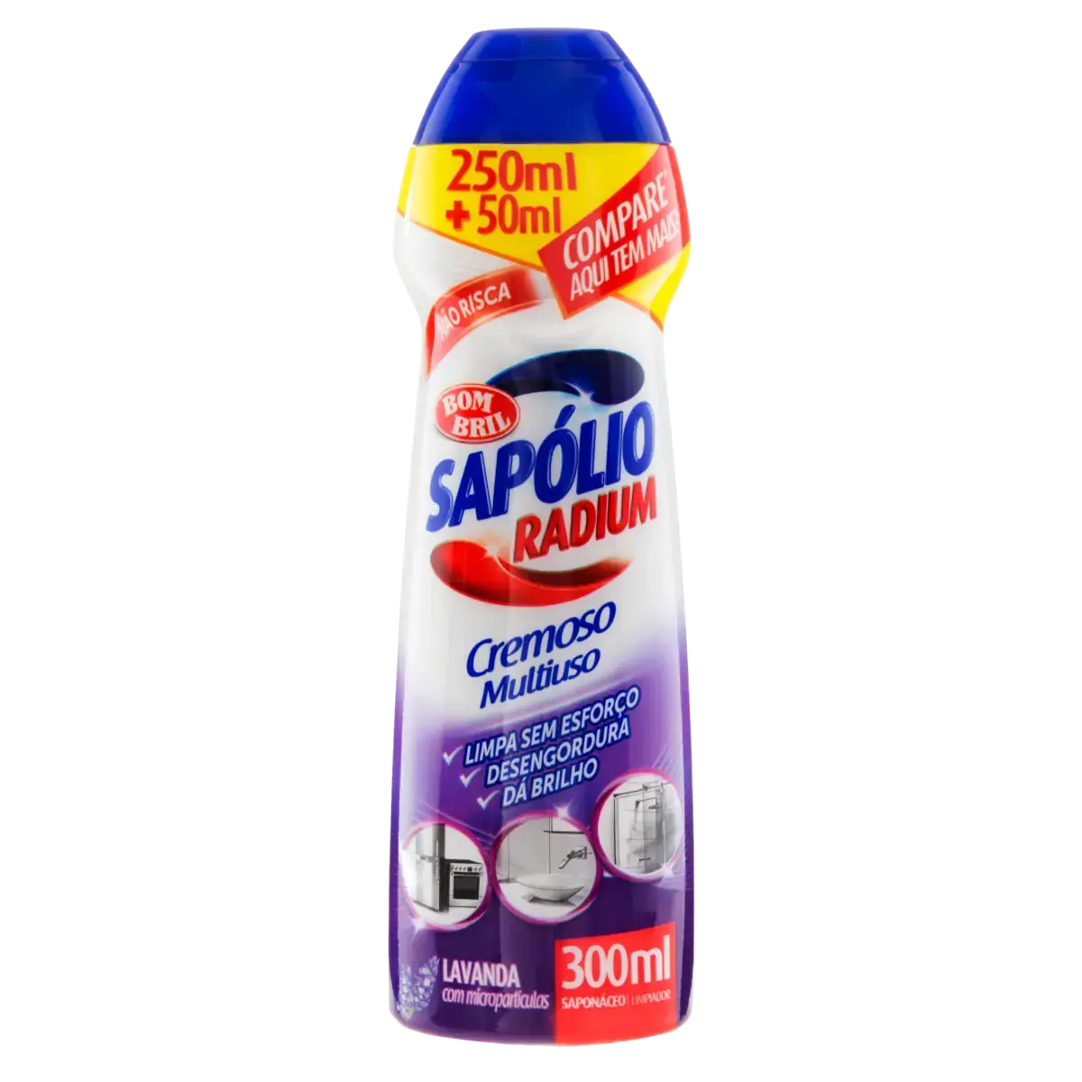 Saponáceo Cremoso Multiuso Lavanda Sapólio Radium Squeeze 250ml