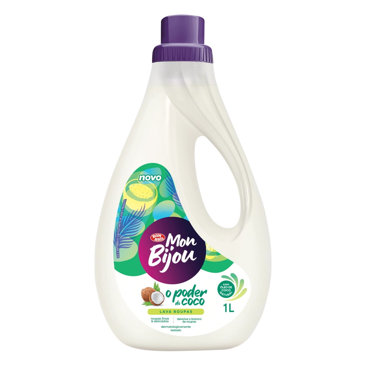 Lava Roupas Líquido O Poder Do Coco Mon Bijou Frasco 1l
