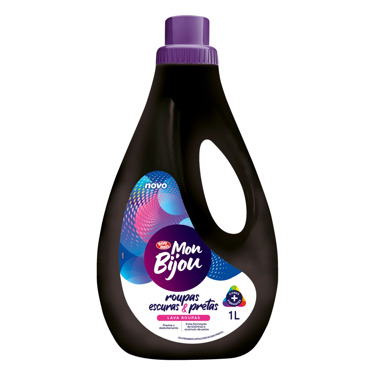 Lava Roupas Líquido Roupas Escuras E Pretas Mon Bijou Frasco 1l
