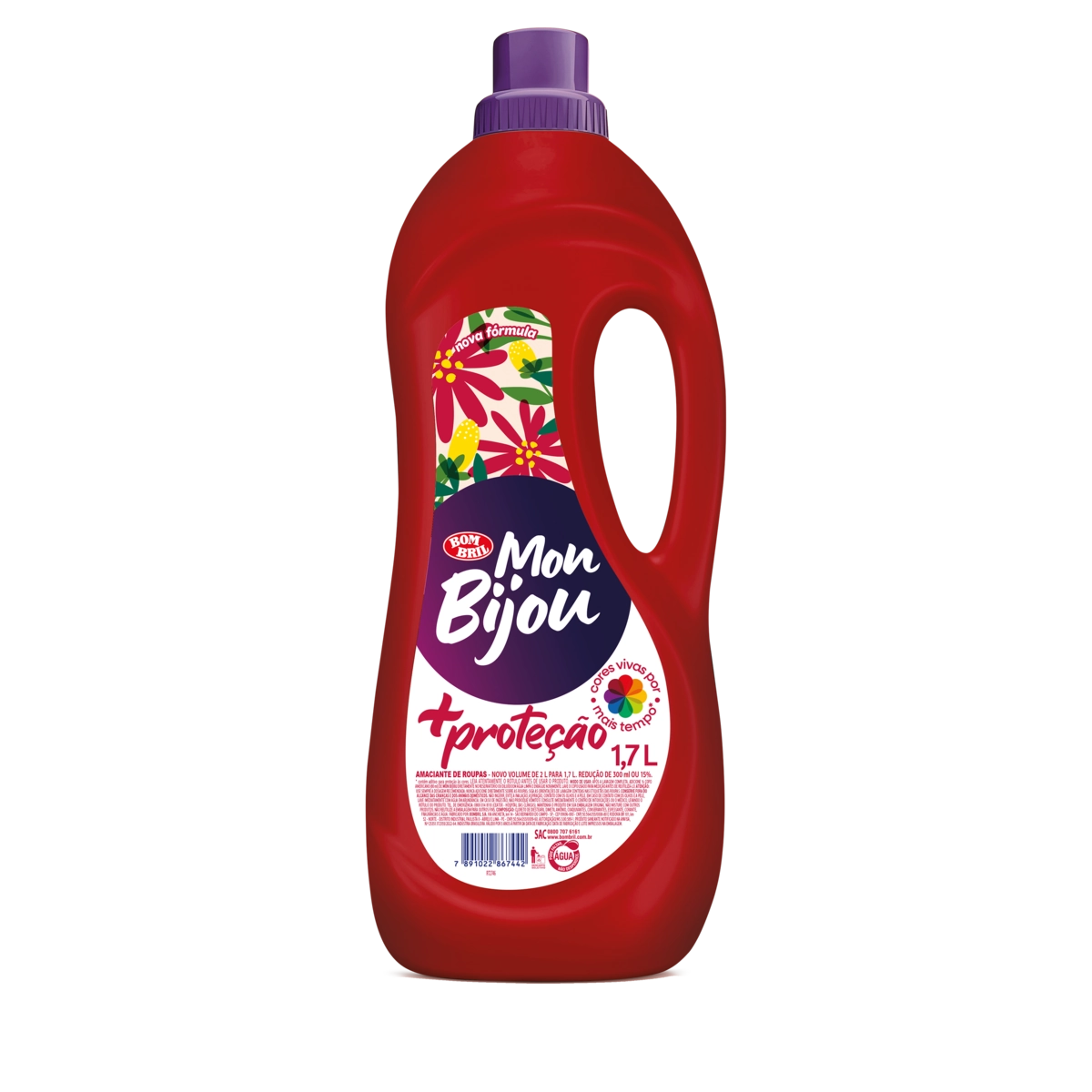 Amaciante De Roupa Proteção Mon Bijou Frasco 1,7l