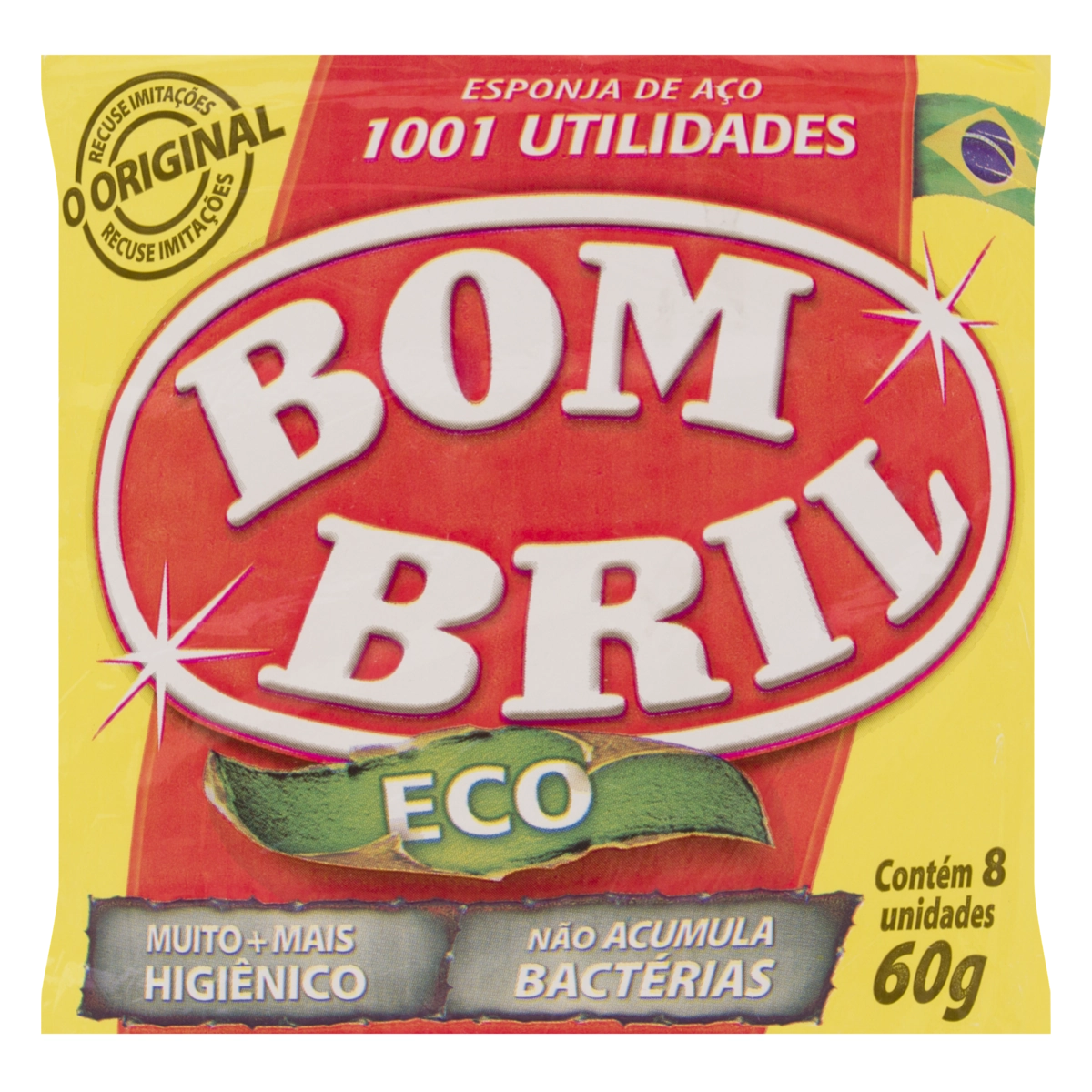 Esponja Aço Bombril Eco 45g 6 Unidades