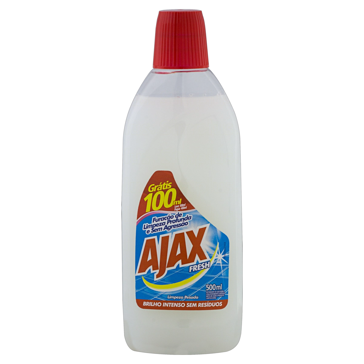 Detergente Multiuso Fresh Ajax Frasco Leve 500ml Pague 400ml