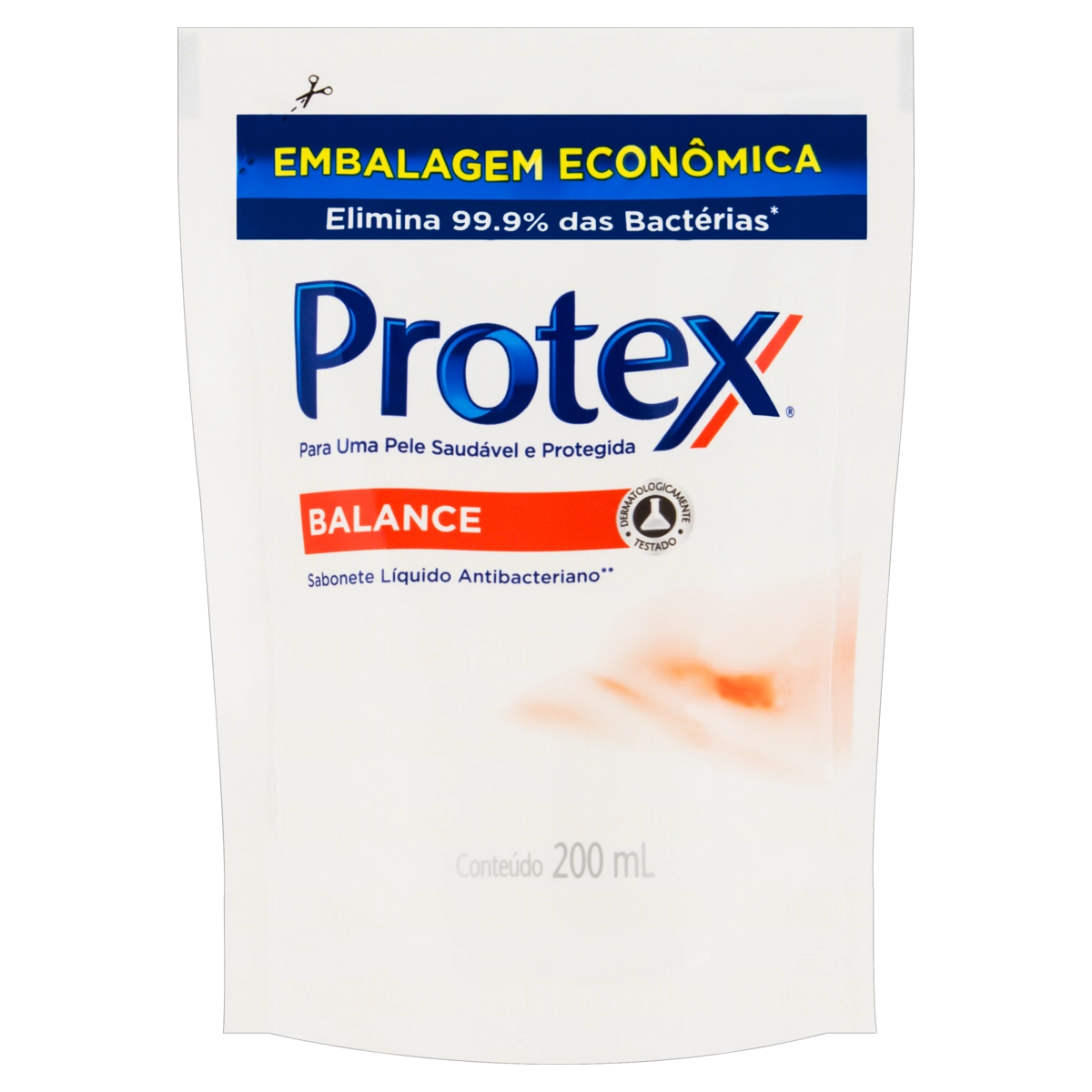 Sabonete Líquido Antibacteriano Protex Balance Sachê 200ml Refil Embalagem Econômica