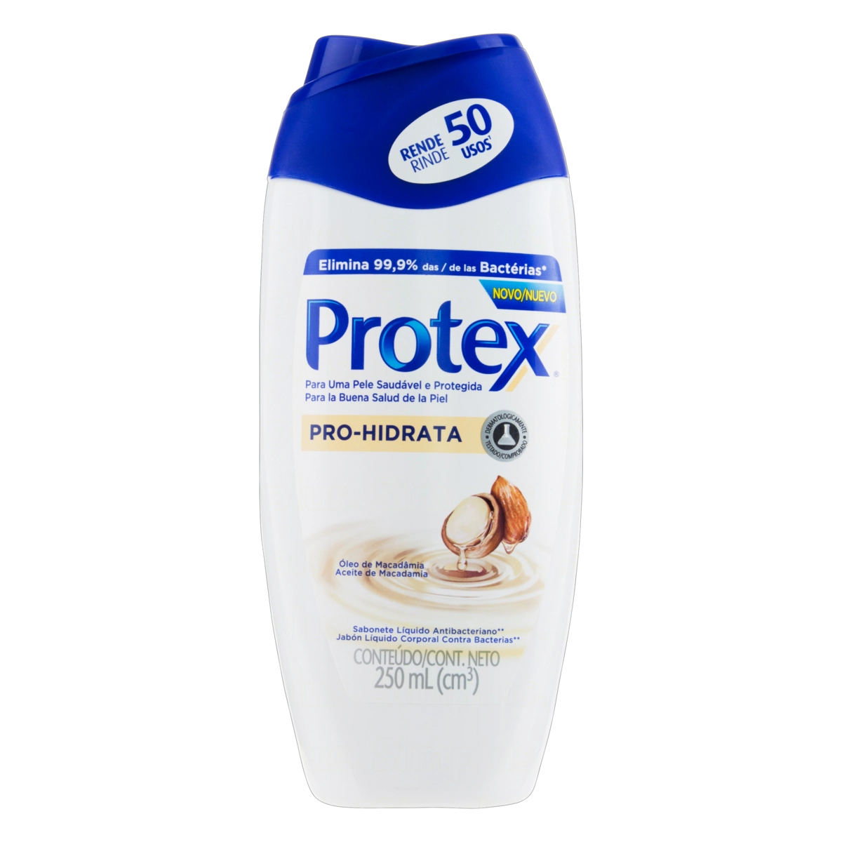 Sabonete Líquido Antibacteriano óleo De Macadâmia Protex Pro Hidrata Frasco 250ml