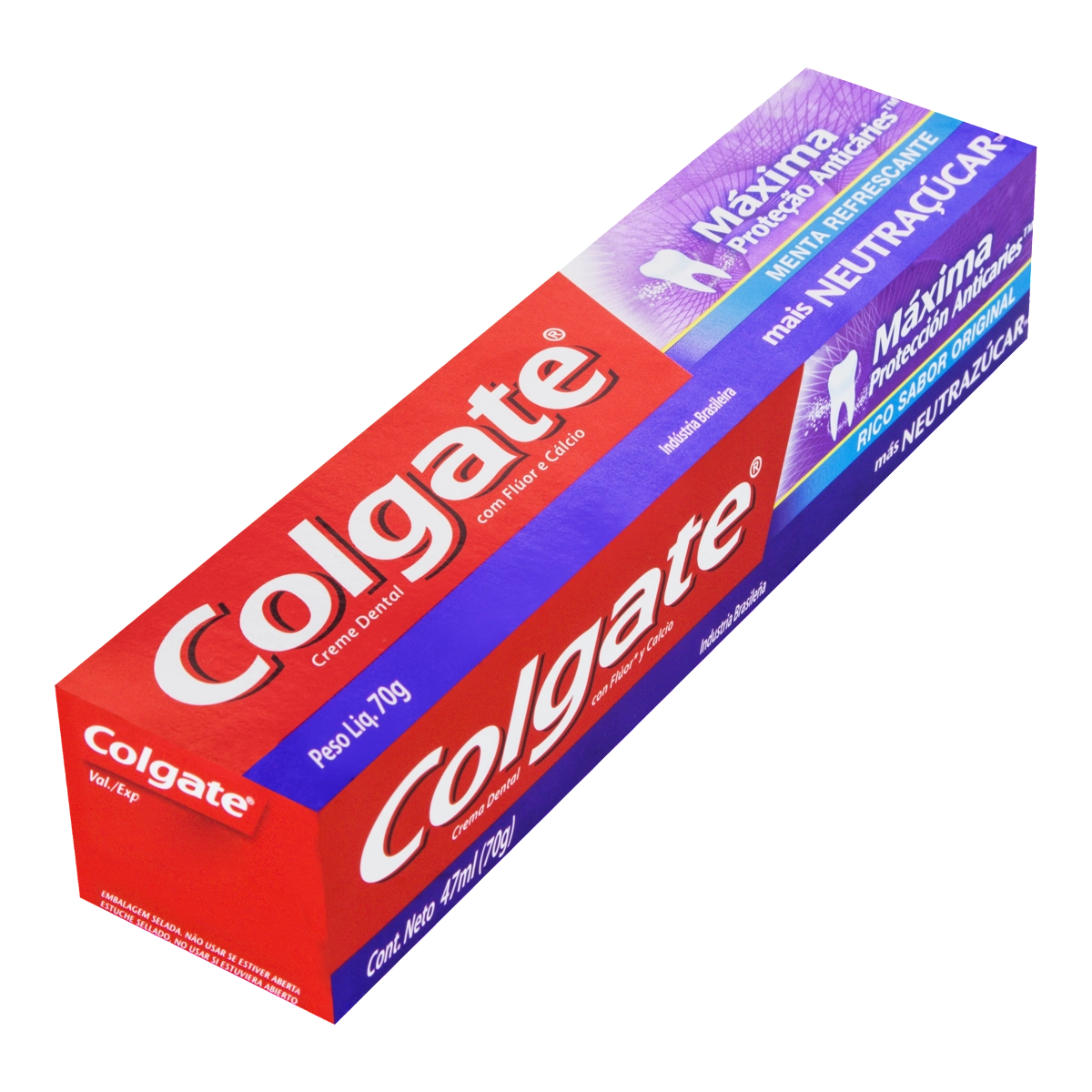 Creme Dental Menta Refrescante Colgate Máxima Proteção Anticáries Caixa 70g