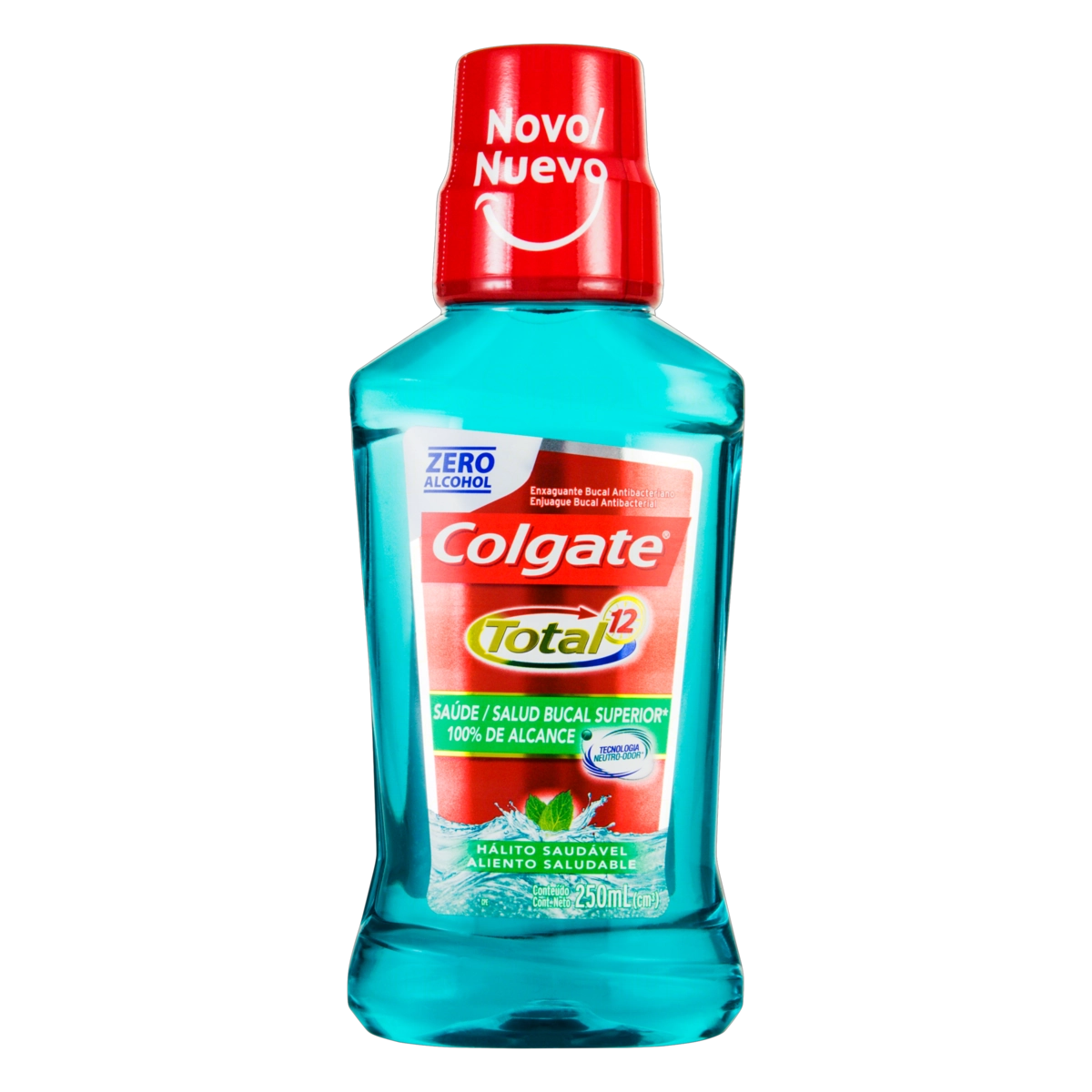 Enxaguante Bucal Antibacteriano Zero álcool Colgate Total 12 Hálito Saudável Frasco 250ml
