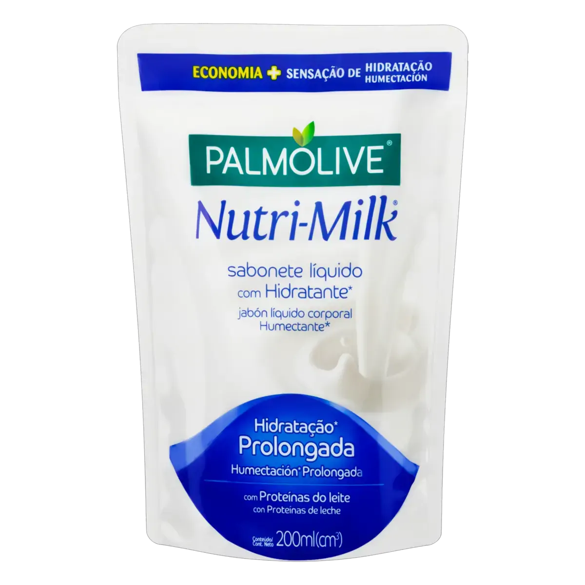 Sabonete Líquido Hidratante Palmolive Nutri Milk Sachê 200ml Refil