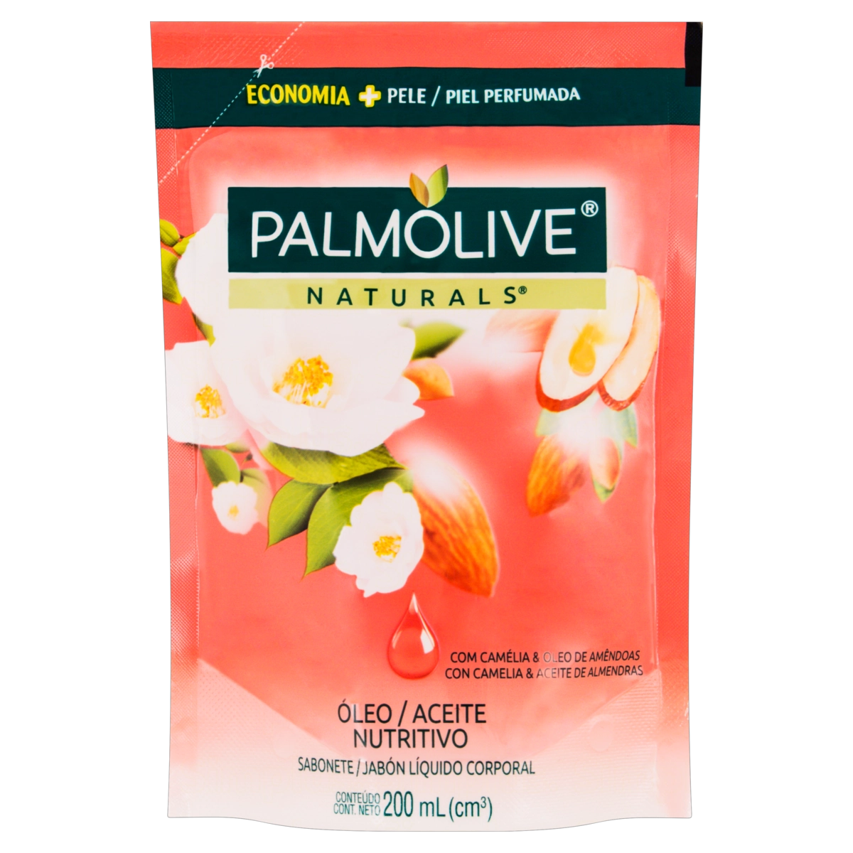 Sabonete Líquido óleo Nutritivo Palmolive Naturals Sachê 200ml Refil