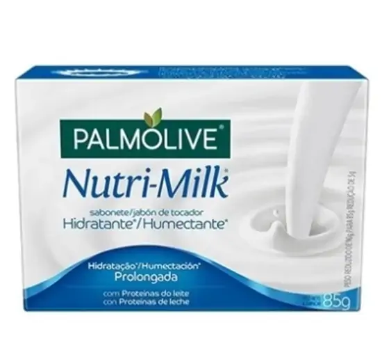 Sabonete Barra Hidratação Prolongada Palmolive Nutri Milk Caixa 85g