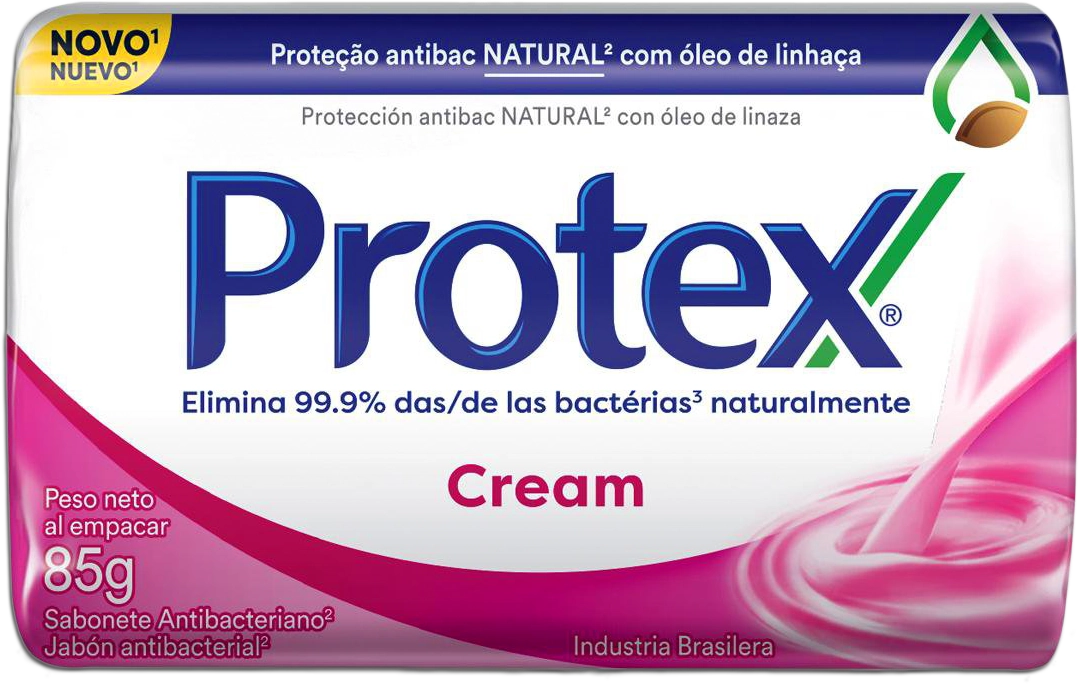 Sabonete Barra Antibacteriano Protex Cream Envoltório 85g