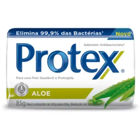 Sabonete Barra Antibacteriano Aloe Protex Envoltório 85g