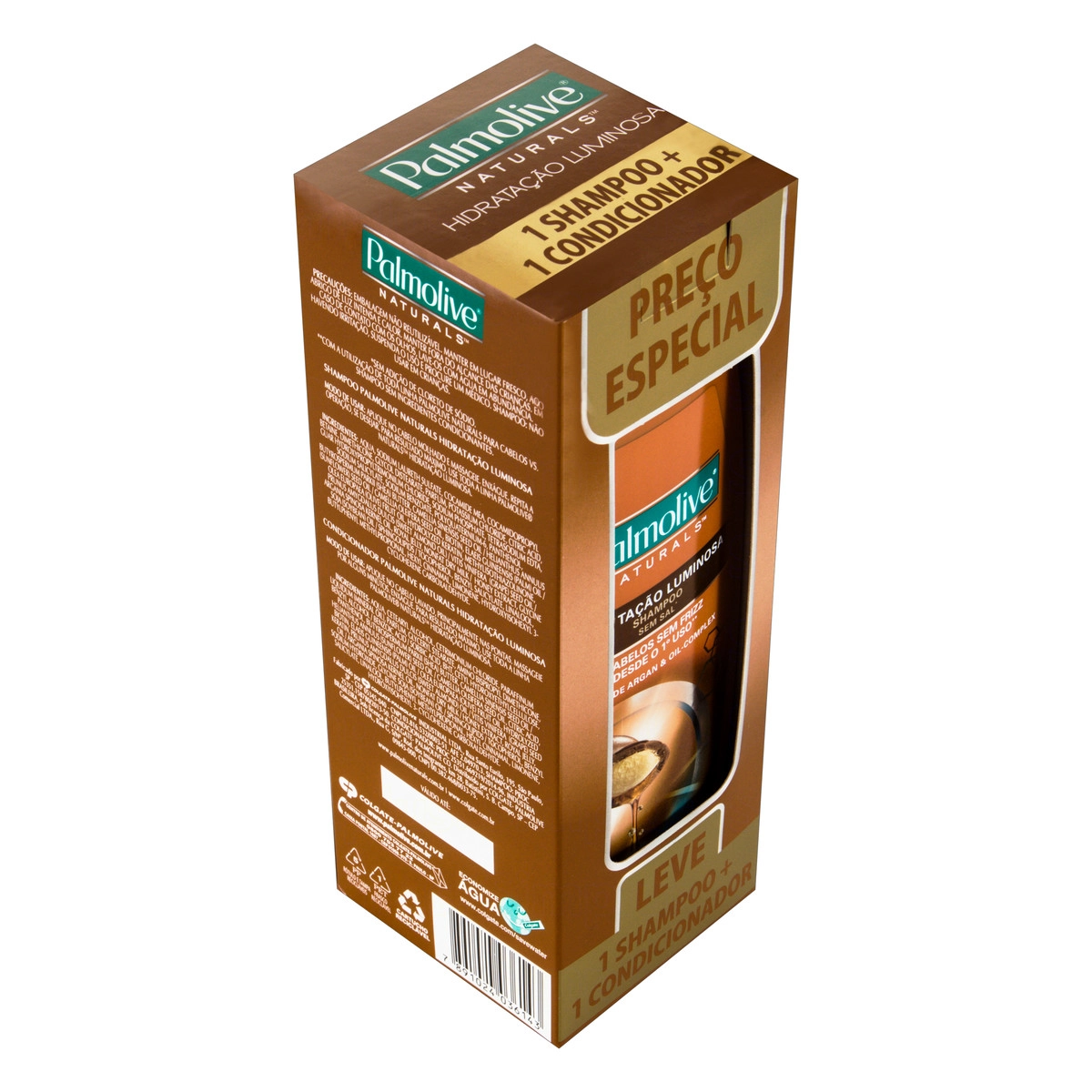 Kit Shampoo Condicionador Palmolive Naturals Hidratação Luminosa 350ml Cada