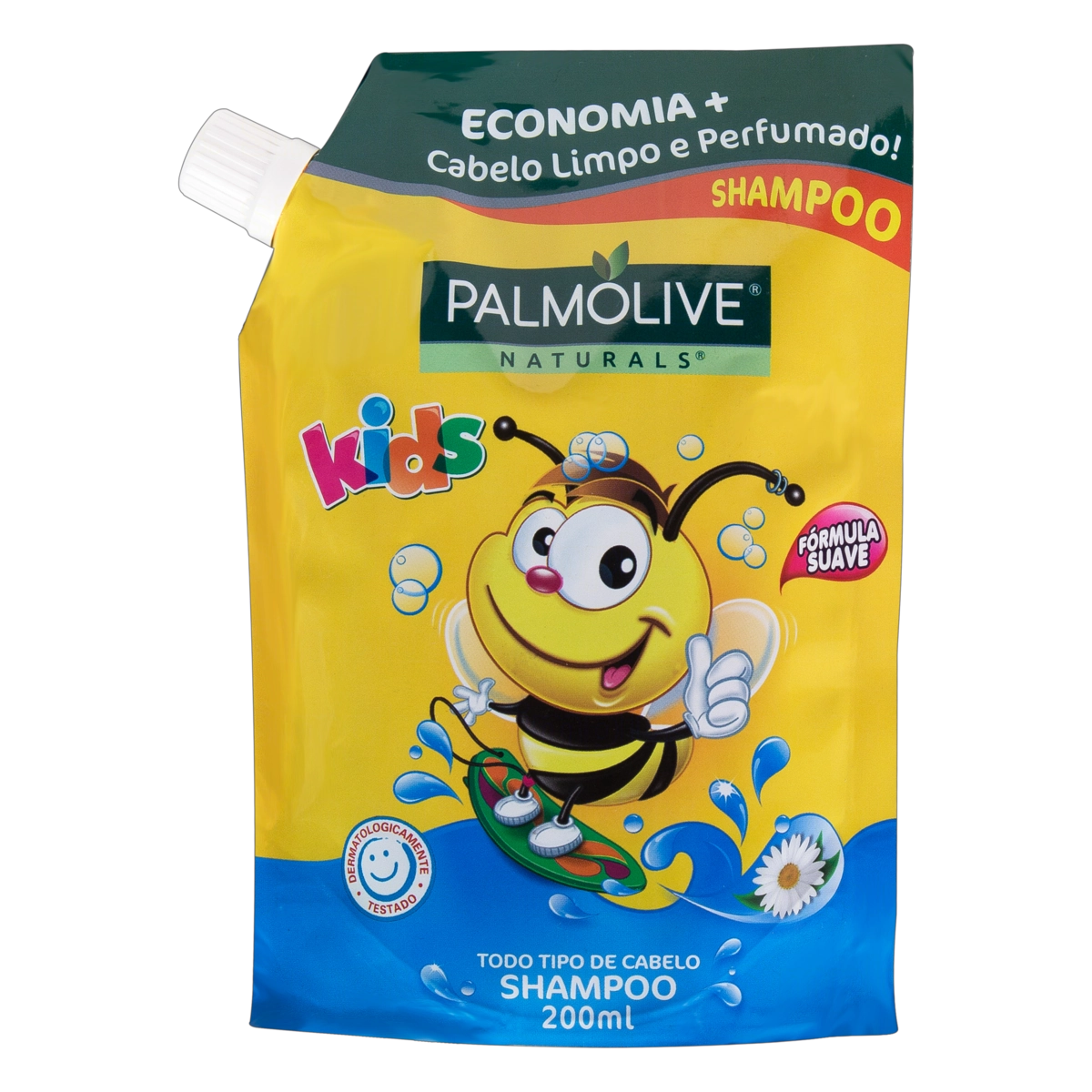 Shampoo Camomila Palmolive Naturals Kids Sachê 200ml Refil
