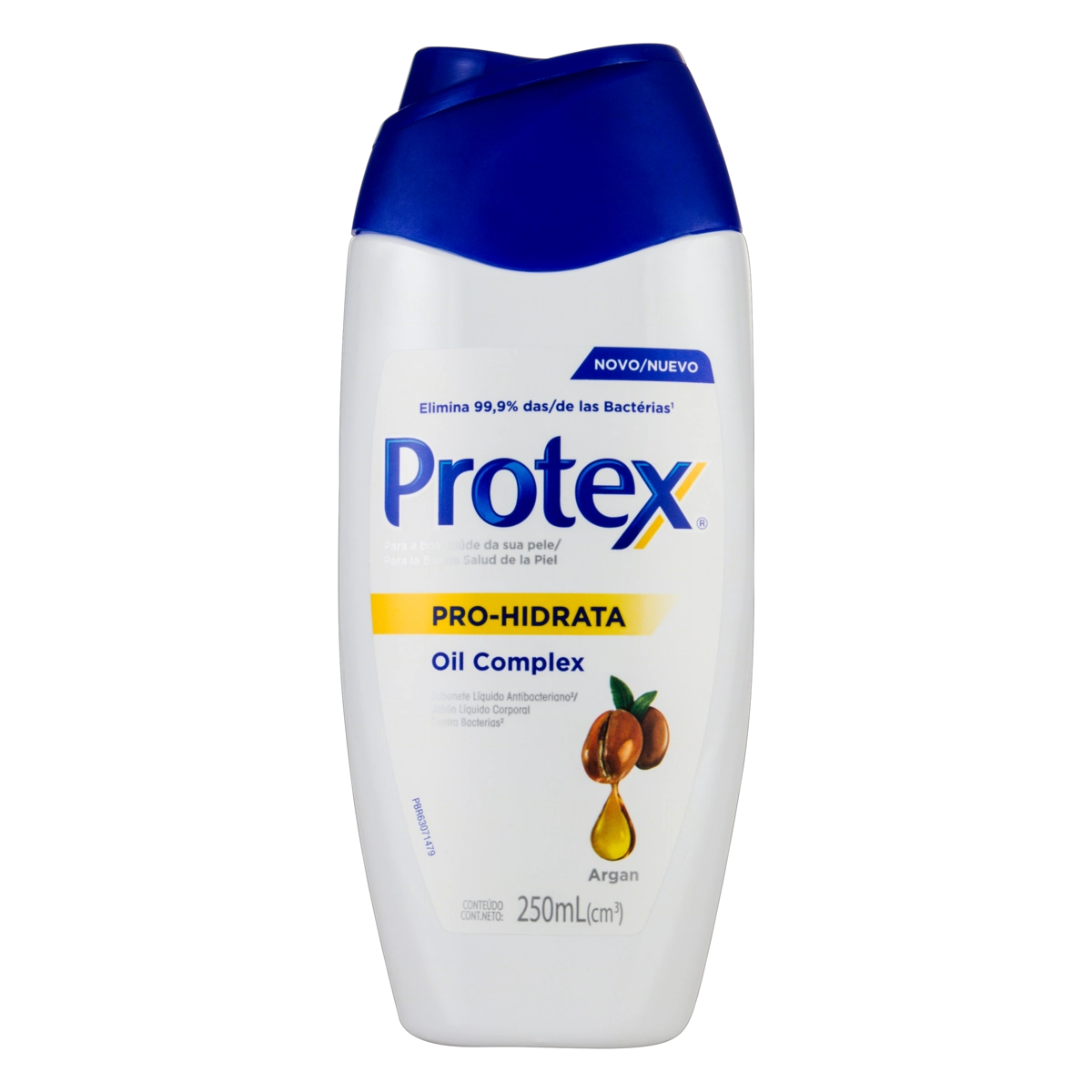 Sabonete Líquido Antibacteriano Argan Protex Pro Hidrata Frasco 250ml