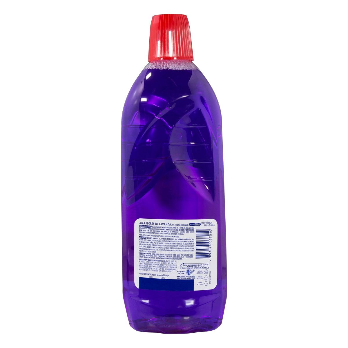 Limpador Perfumado Flores De Lavanda Ajax Festa Das Flores Frasco Leve 1000ml Pague 800ml