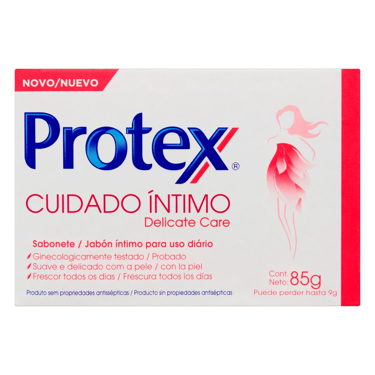 Sabonete Barra íntimo Delicate Care Protex Cuidado íntimo Caixa 85g