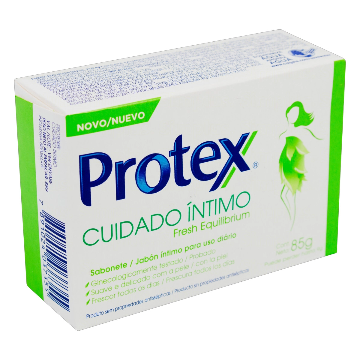 Sabonete Barra íntimo Fresh Equilibrium Protex Cuidado íntimo Caixa 85g