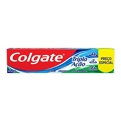 Creme Dental Menta Original Colgate Tripla Ação Caixa 180g Preço Especial