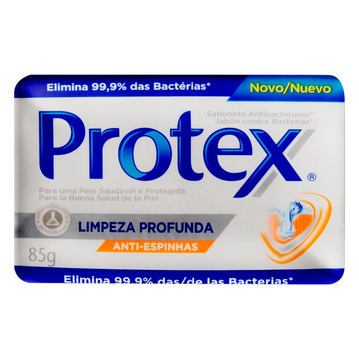 Sabonete Barra Antiespinhas Protex Limpeza Profunda Envoltório 85g
