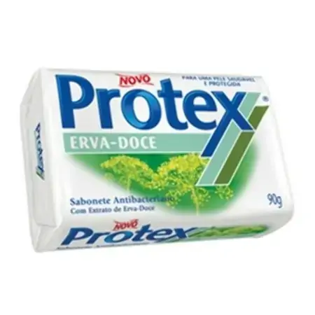 Sabonete Barra Antibacteriano Erva Doce Protex Envoltório 85g