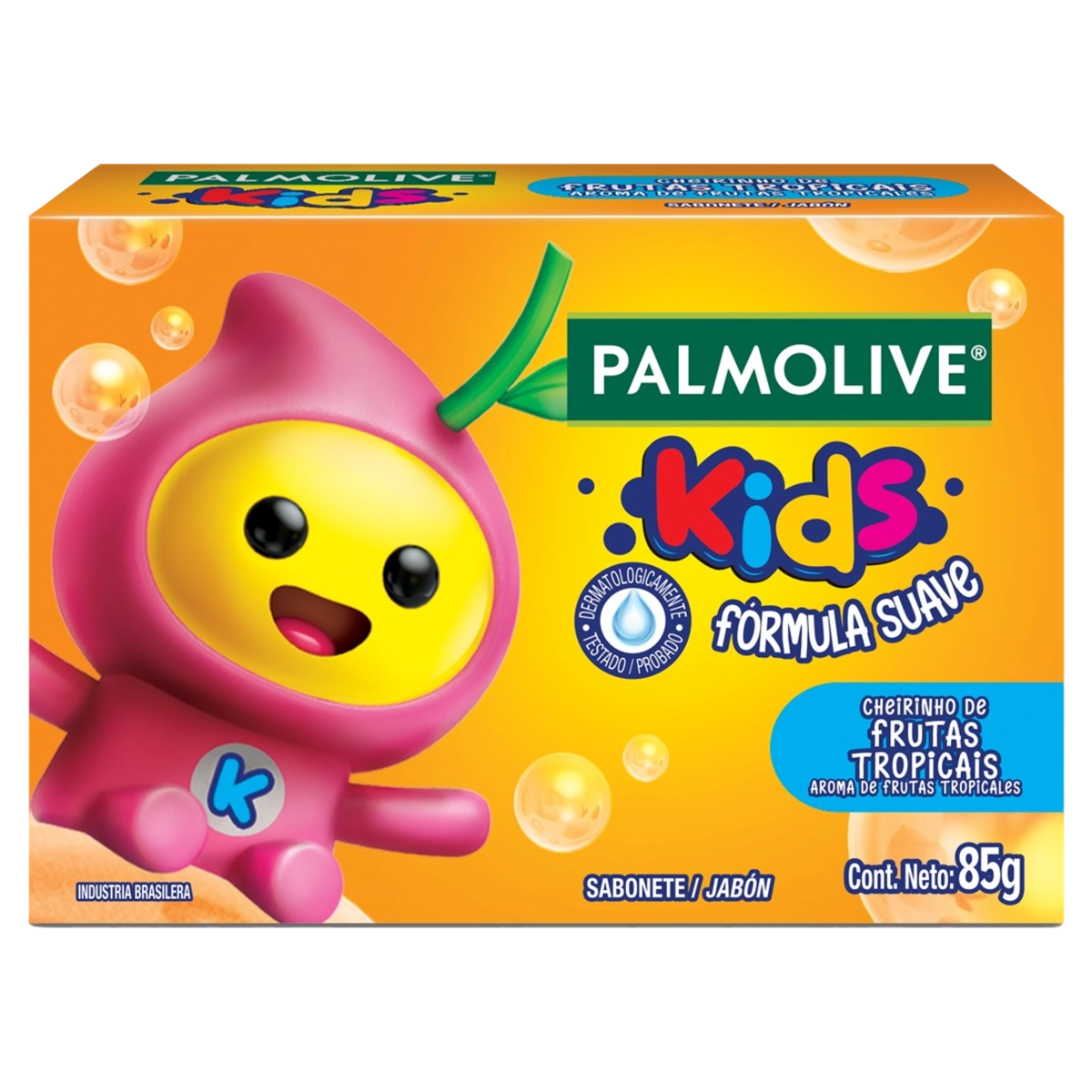 Sabonete Barra Frutas Tropicais Palmolive Kids Caixa 85g