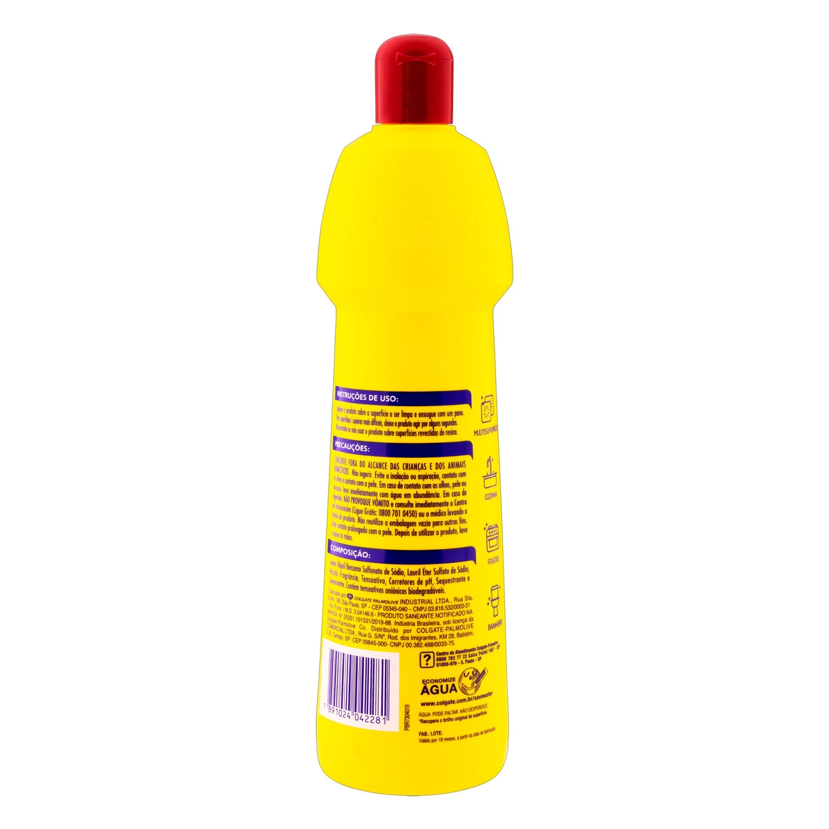 Limpador Multiuso Citrus E Flores Brancas Ajax Squeeze 500ml
