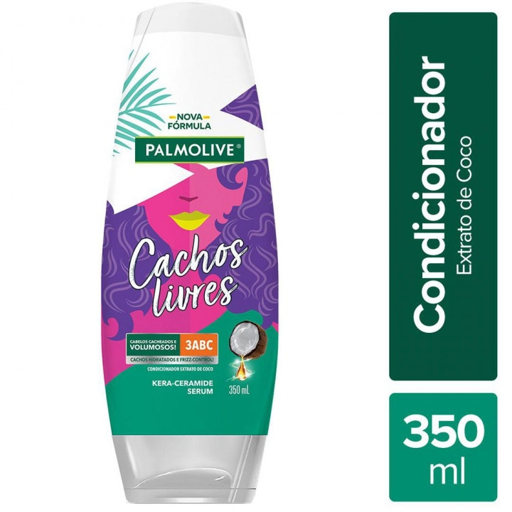 Condicionador Palmolive Cachos Livres Frasco 350ml