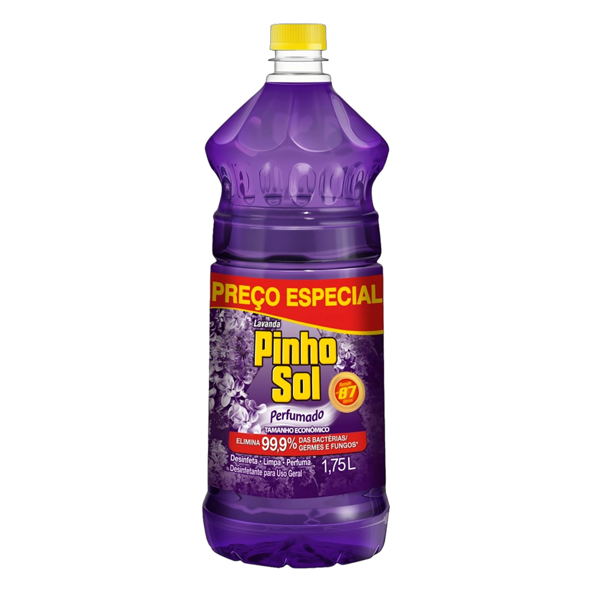 Desinfetante Uso Geral Lavanda Pinho Sol Frasco 1,75l Tamanho Econômico