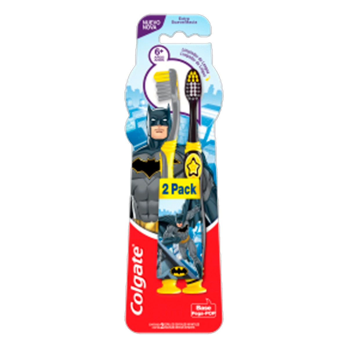 Escova Dental Infantil Extra Suave Justice League Colgate 2 Unidades