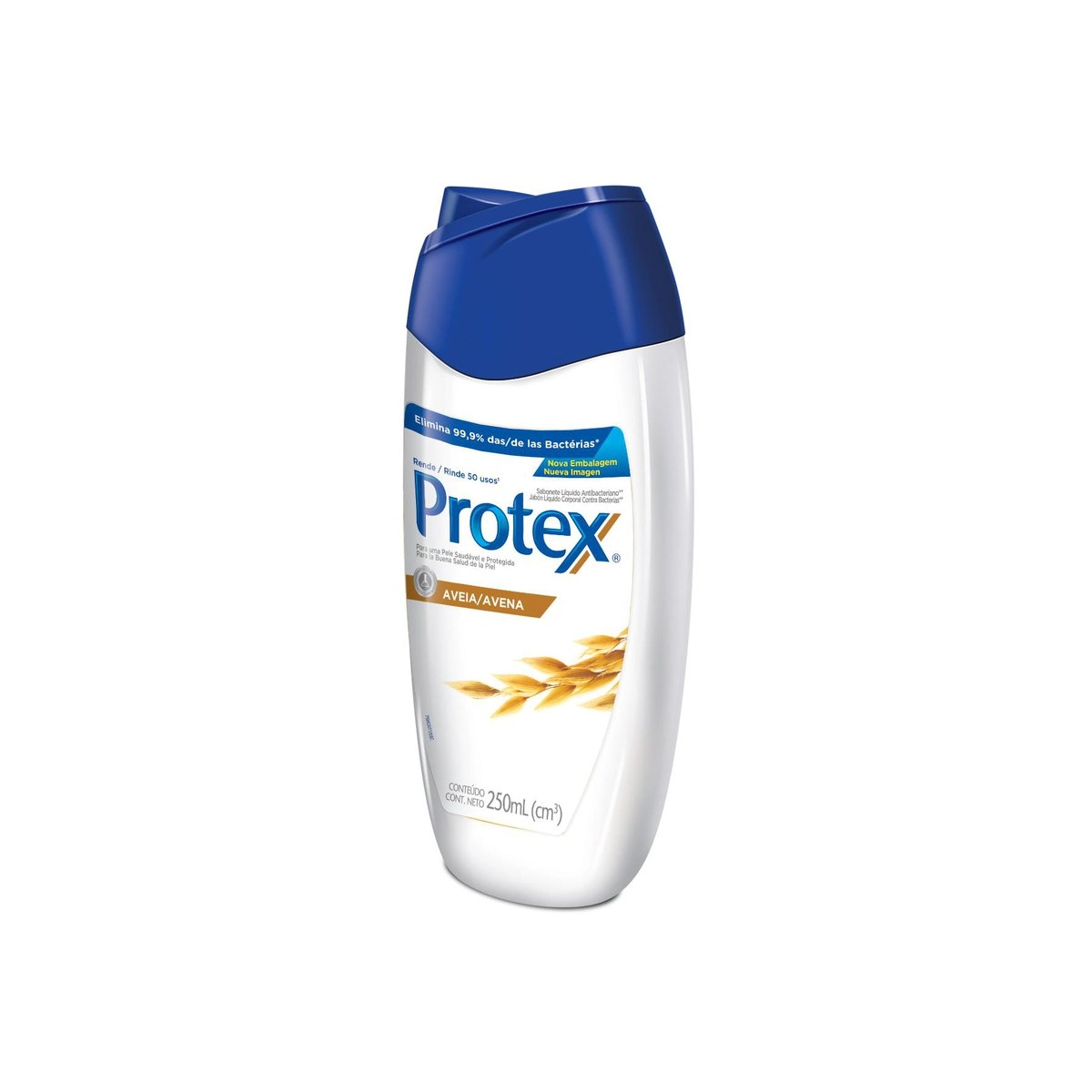 Sabonete Líquido Antibacteriano Aveia Protex Frasco 250ml