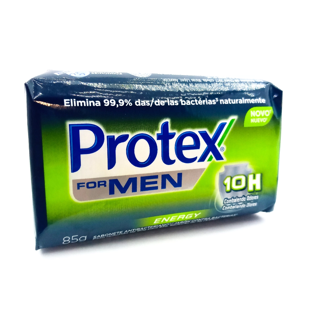 Sabonete Barra Antibacteriano Energy Protex For Men Envoltório 85g