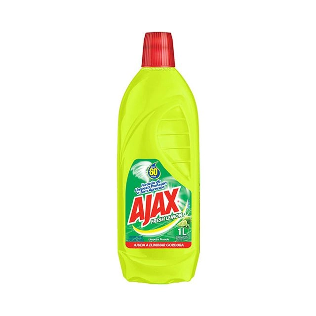 Limpador Limpeza Pesada Fresh Lemon Ajax Frasco 1l