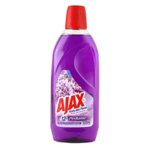 Limpador Perfumado Flores De Lavanda Ajax Festa Das Flores Frasco 500ml