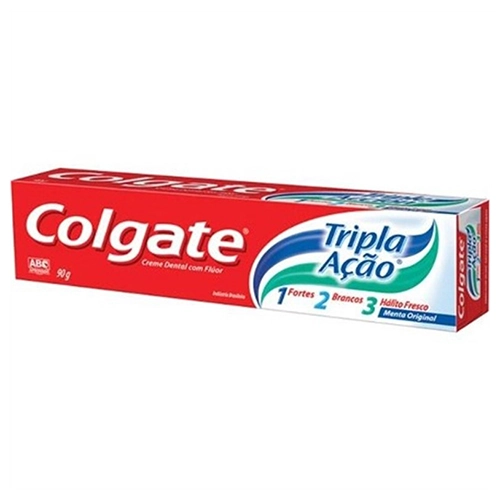 Creme Dental Menta Original Colgate Tripla Ação Caixa 90g