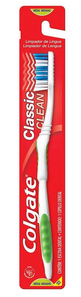 Escova Dental Média Colgate Classic Clean