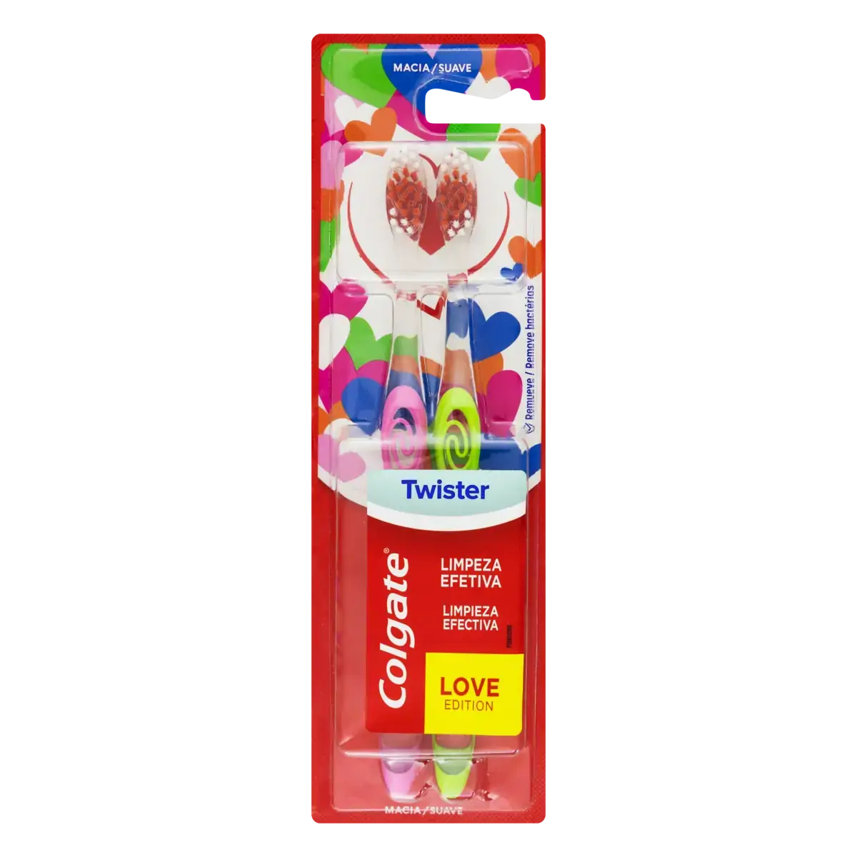 Escova Dental Macia Twister Colgate 2 Unidades