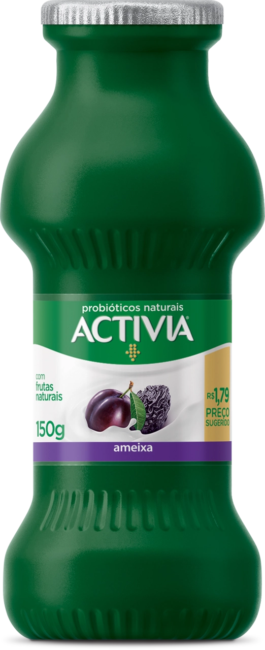 Leite Fermentado Parcialmente Desnatado Ameixa Activia Frasco 150g